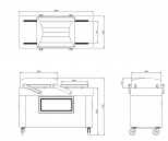 Heavy-duty industrial chamber vacuum sealing machine